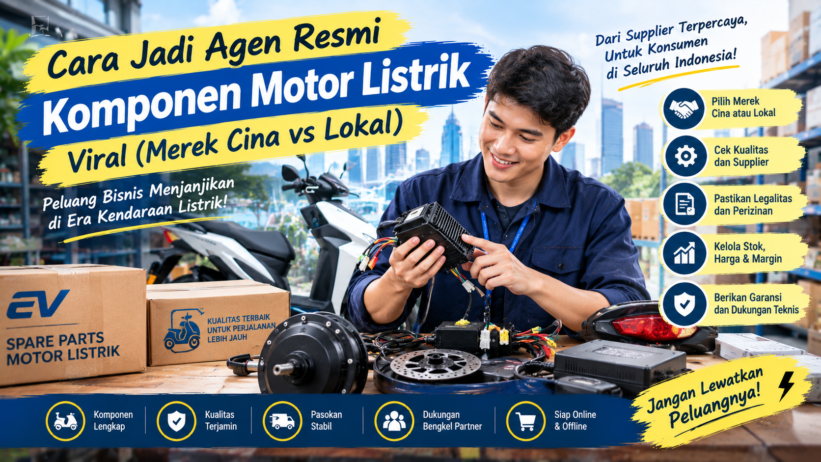 agen resmi komponen motor listrik