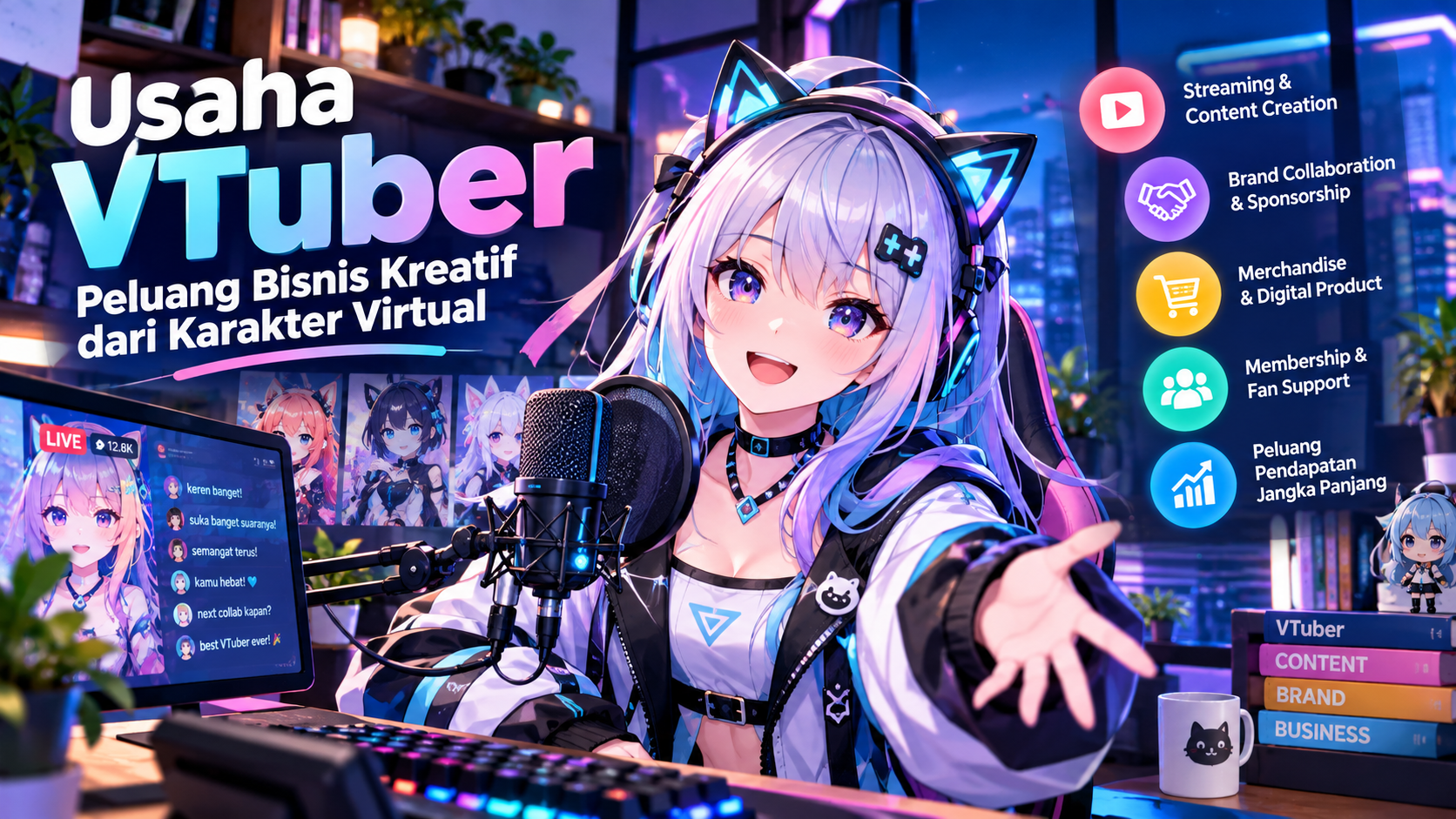 Peluang Usaha VTuber: Bangun Karakter Virtual dan Raup Cuan Digital
