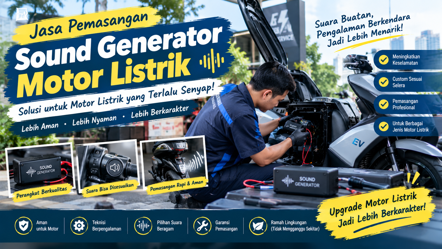 sound generator motor listrik