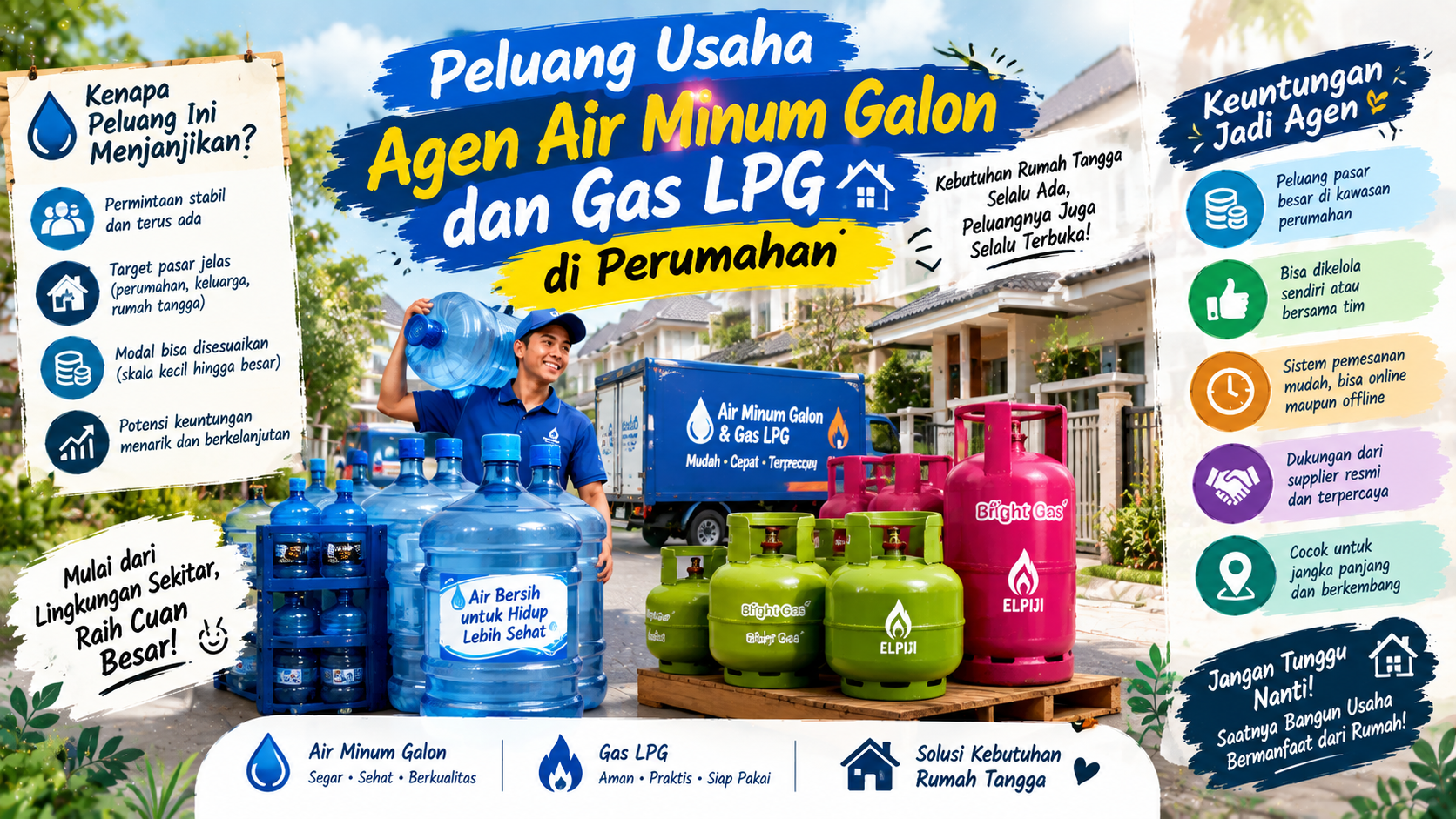 agen air minum galon dan gas LPG