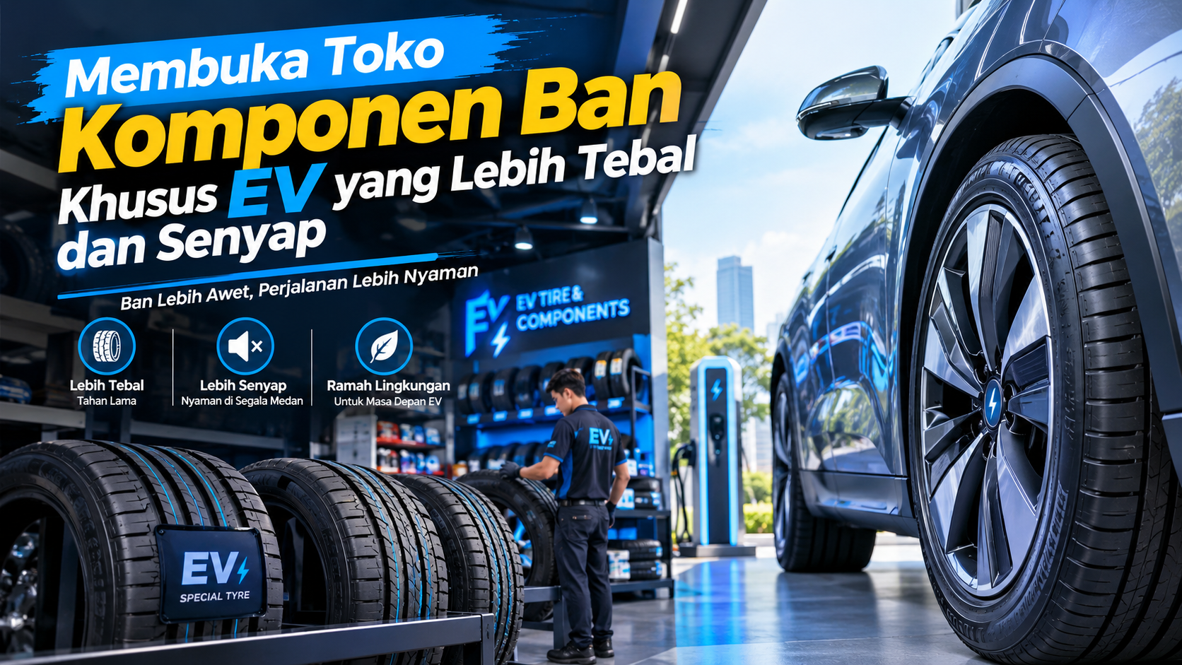 toko komponen ban khusus EV