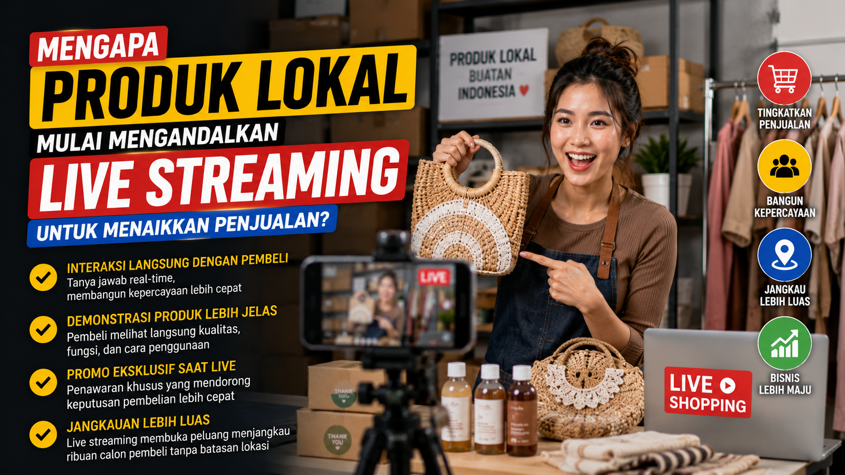 live streaming produk lokal