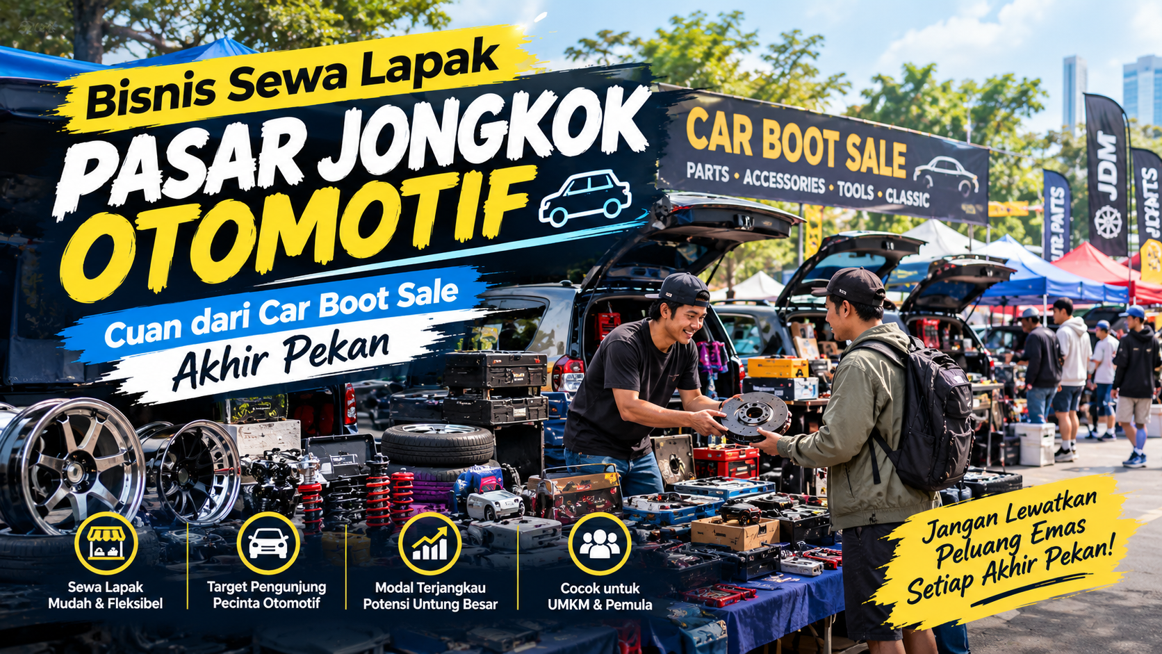 sewa lapak car boot sale otomotif